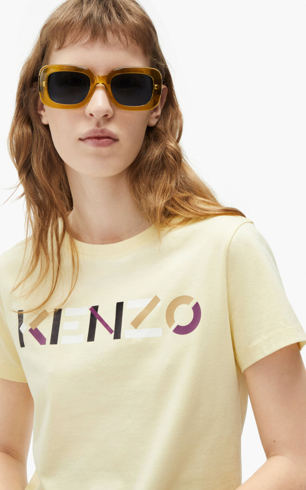 Kenzo with multicoloured logo T Shirt Dam | 29815-HEID